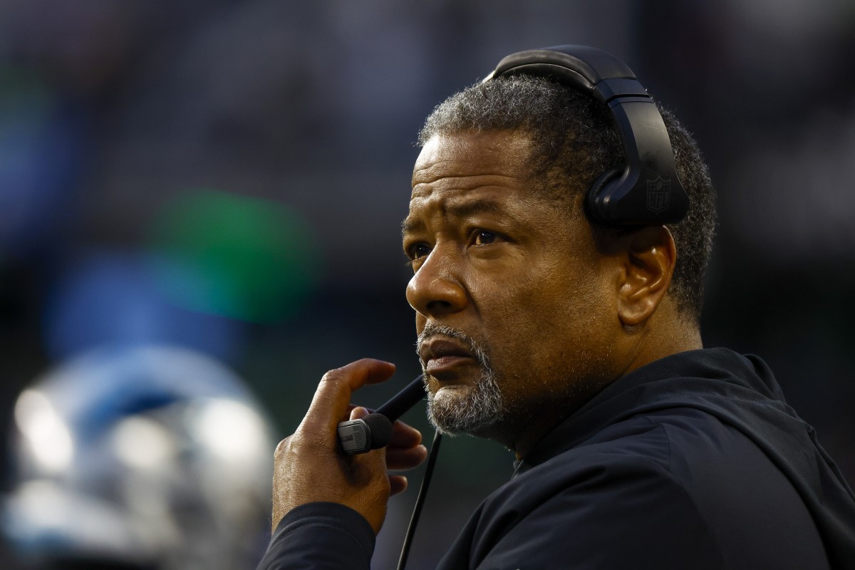 Interim Panthers coach Steve Wilks looks on during the Panthers' win over the Seahawks in Week 14.