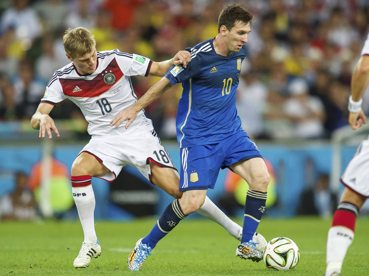 The 2014 World Cup final pitted Toni Kroos and Germany vs. Lionel Messi and Argentina.