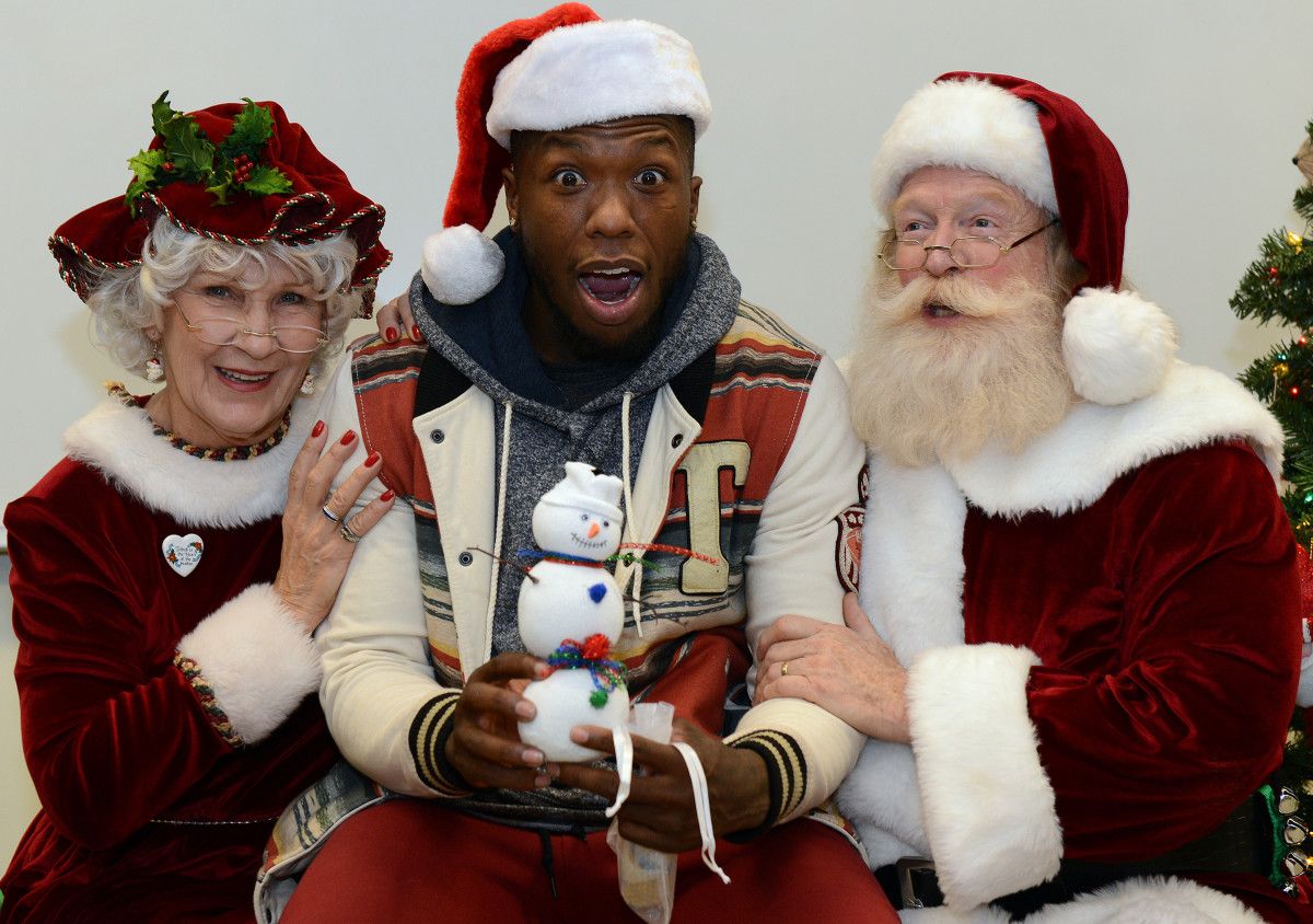 Sports Figures in Santa Costumes