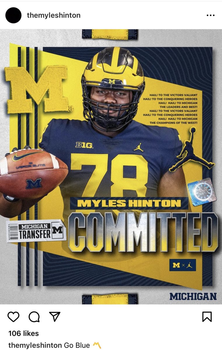 Michigan Football Adds Former FiveStar Myles Hinton To Roster Via