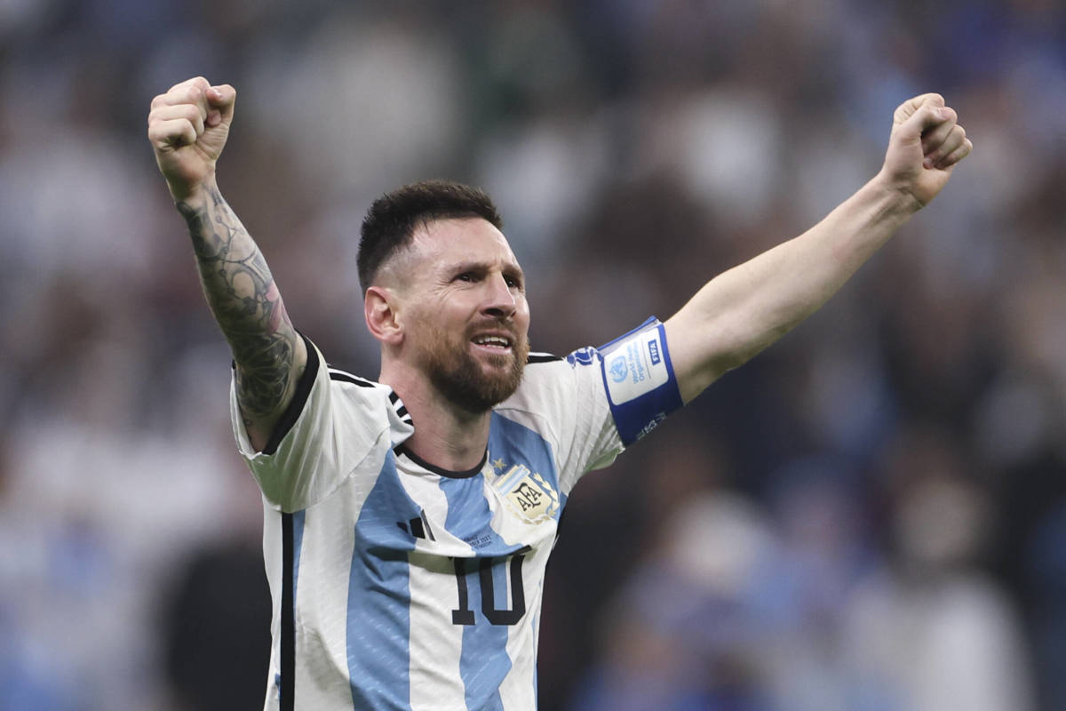 Argentina captain Lionel Messi pictured during the 2022 FIFA World Cup final