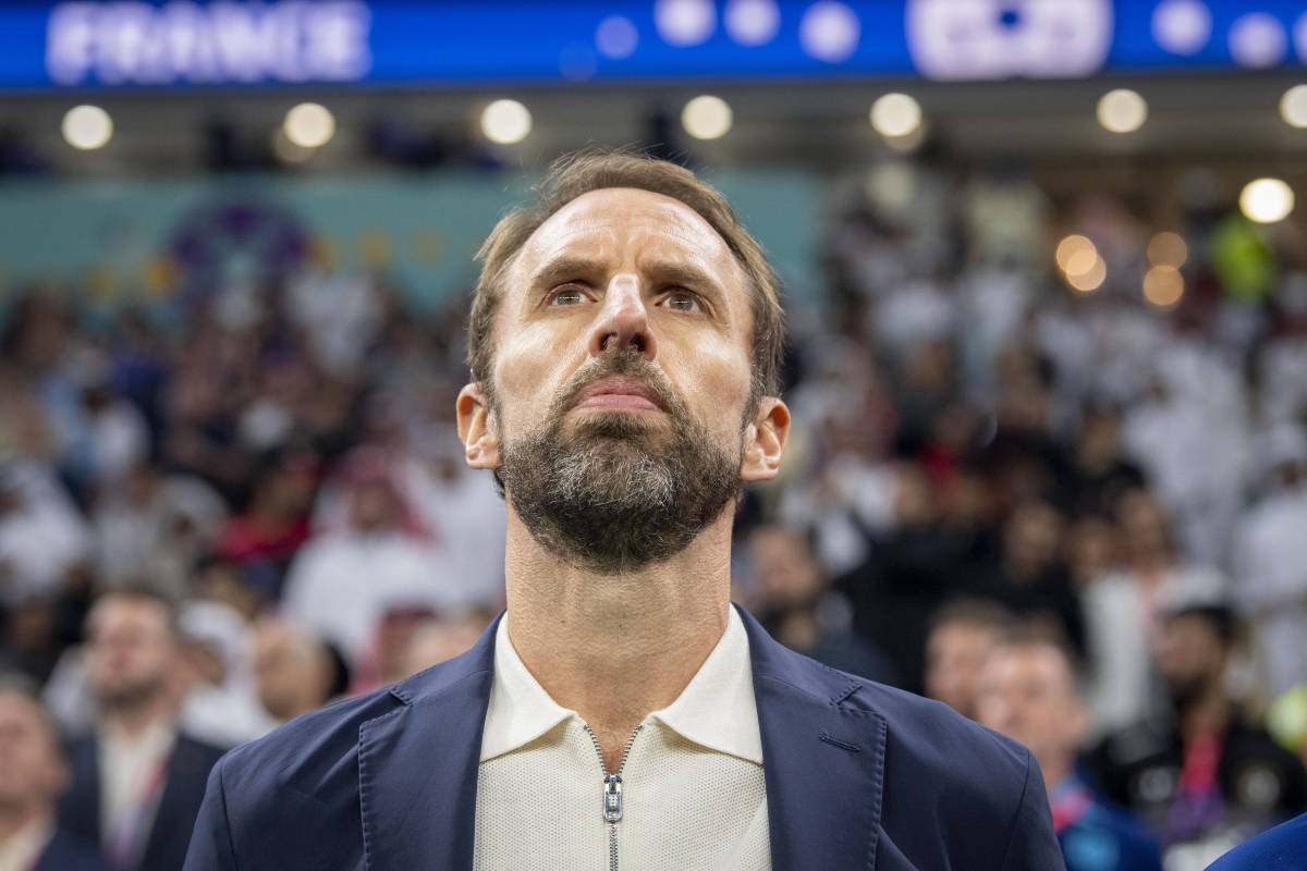 England manager Gareth Southgate pictured during the 2022 FIFA World Cup in Qatar