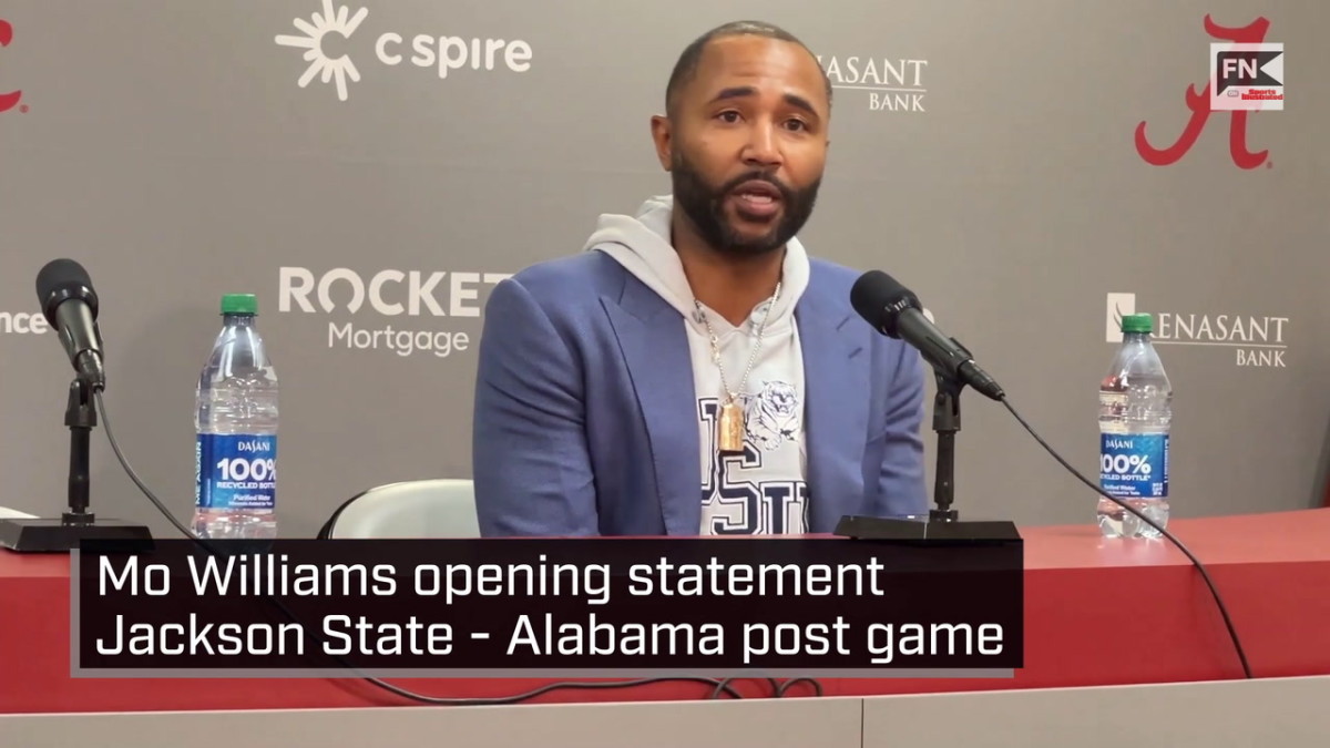Coach Mo Williams -Jackson State vs. Alabama Postgame Press Conference -  HBCU Legends