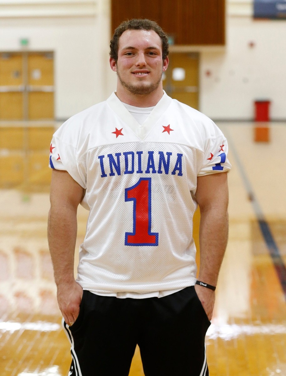 Charlie Spegal was named Indiana Mr. Football in 2019 after a brilliant four-year career at New Palestine High School. (USA TODAY Sports)