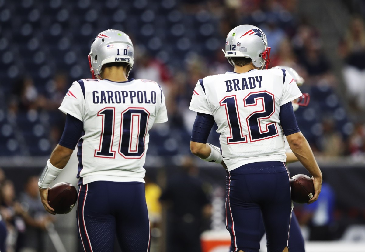Jimmy Garoppolo or Tom Brady could be the Raiders' starting QB in 2023.