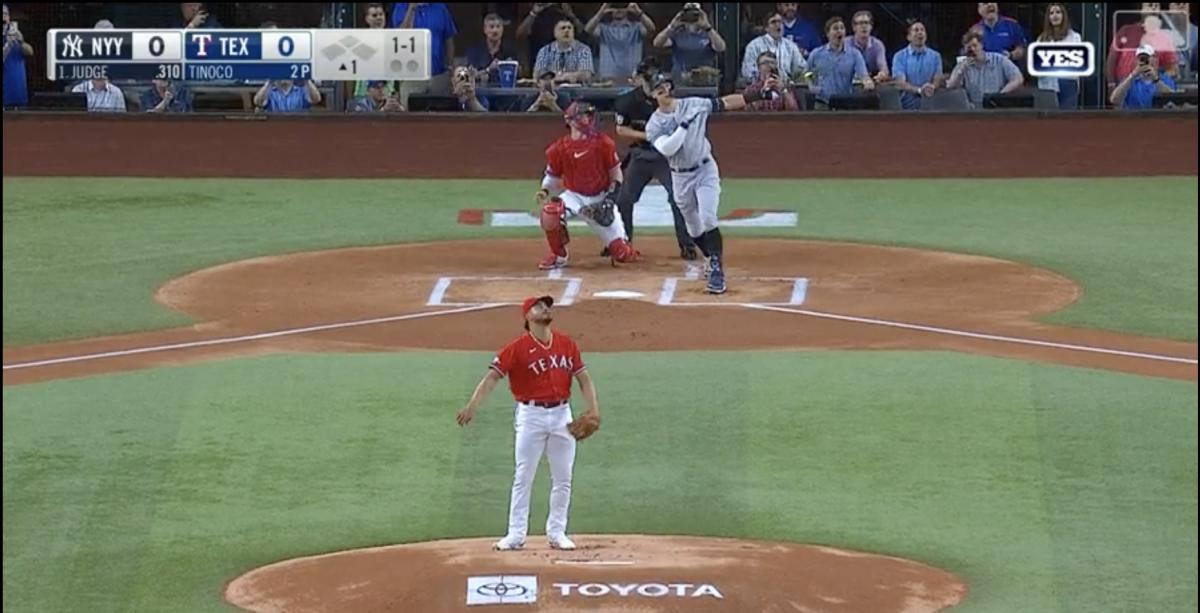 Aaron Judge hits his 62nd home run of the season off Jesús Tinoco