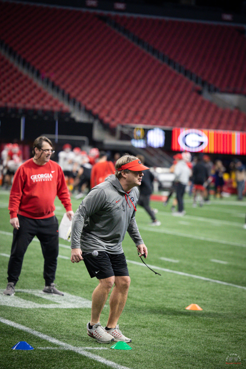 Football Photos From Practice Leading Up to Matchup with Ohio