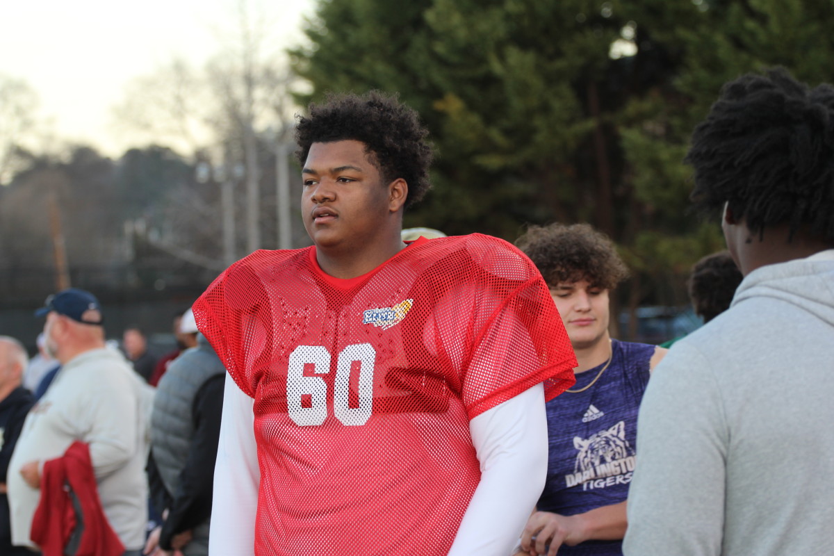 Nick Brooks, 2025 OT - Brooks is one of the most physically dominant prospects in the state. He stands 6-8 and 330 lbs. as a sophomore. Holds 4 P5 offers. 