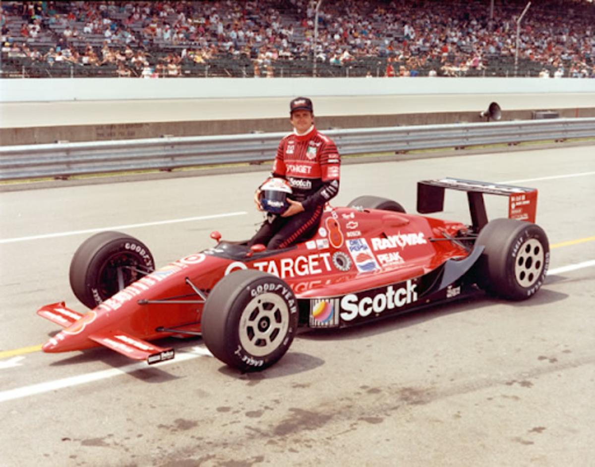 Eddie Cheever in the first Target car livery from the 1991 Indianapolis 500. Photo courtesy: Indianapolis Motor Speedway