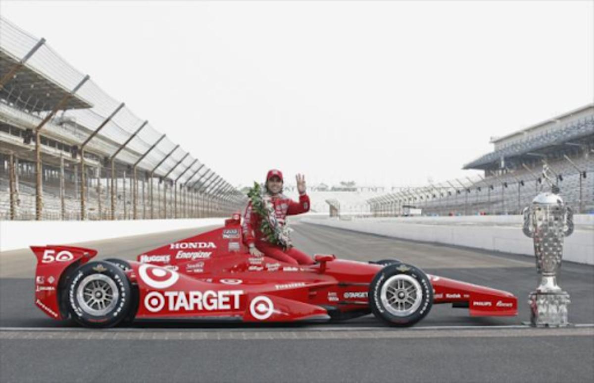 Dario Franchitti took home his third Indy 500 win in 2012 behind the wheel of the renumbered for Target’s 50th anniversary Target Chip Ganassi Racing Honda.