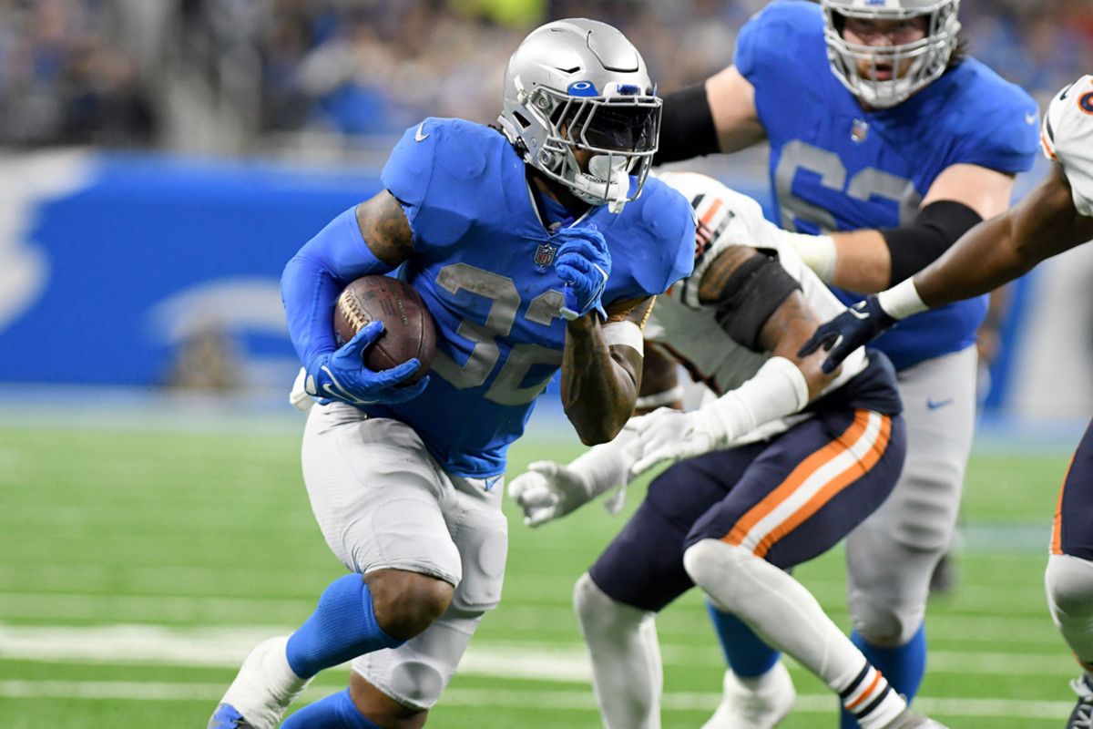 Detroit Lions running back D'Andre Swift