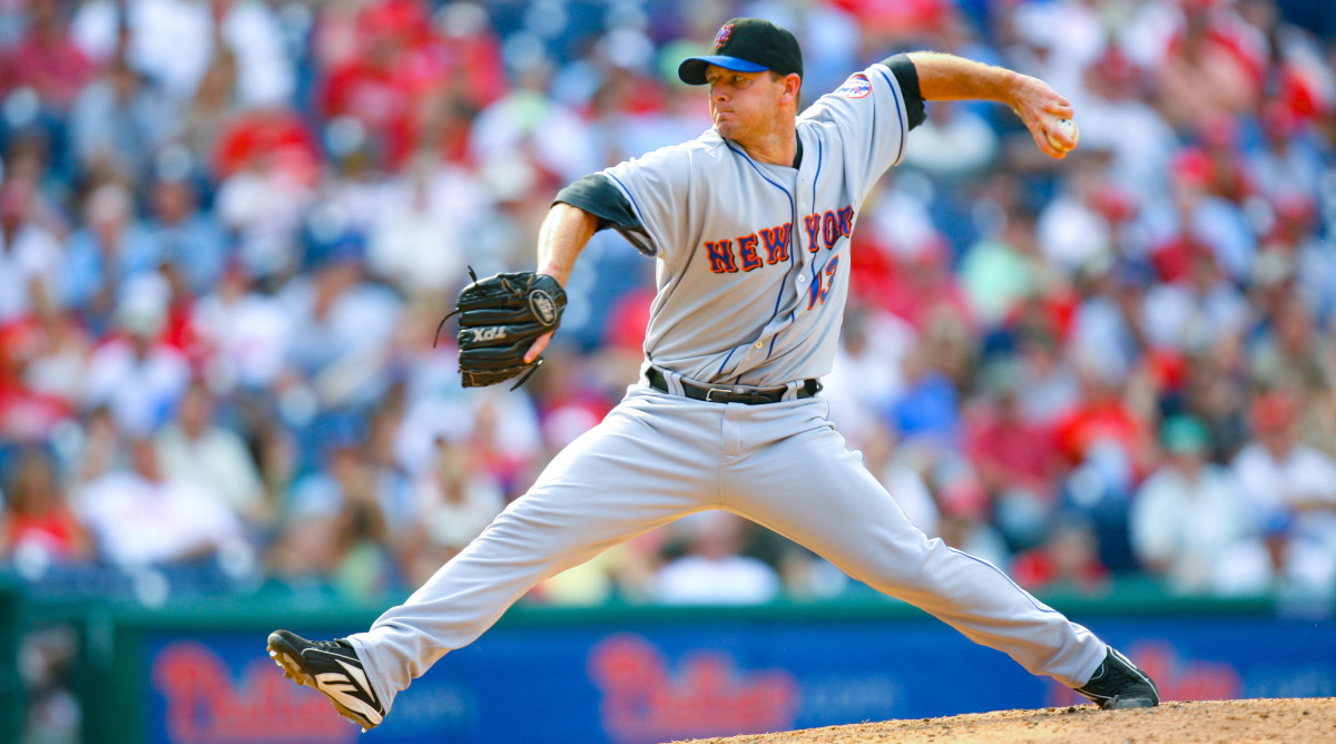 Billy Wagner pitches for the Mets