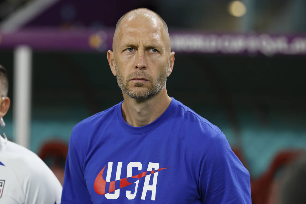 Gregg Berhalter pictured at the 2022 World Cup in Qatar