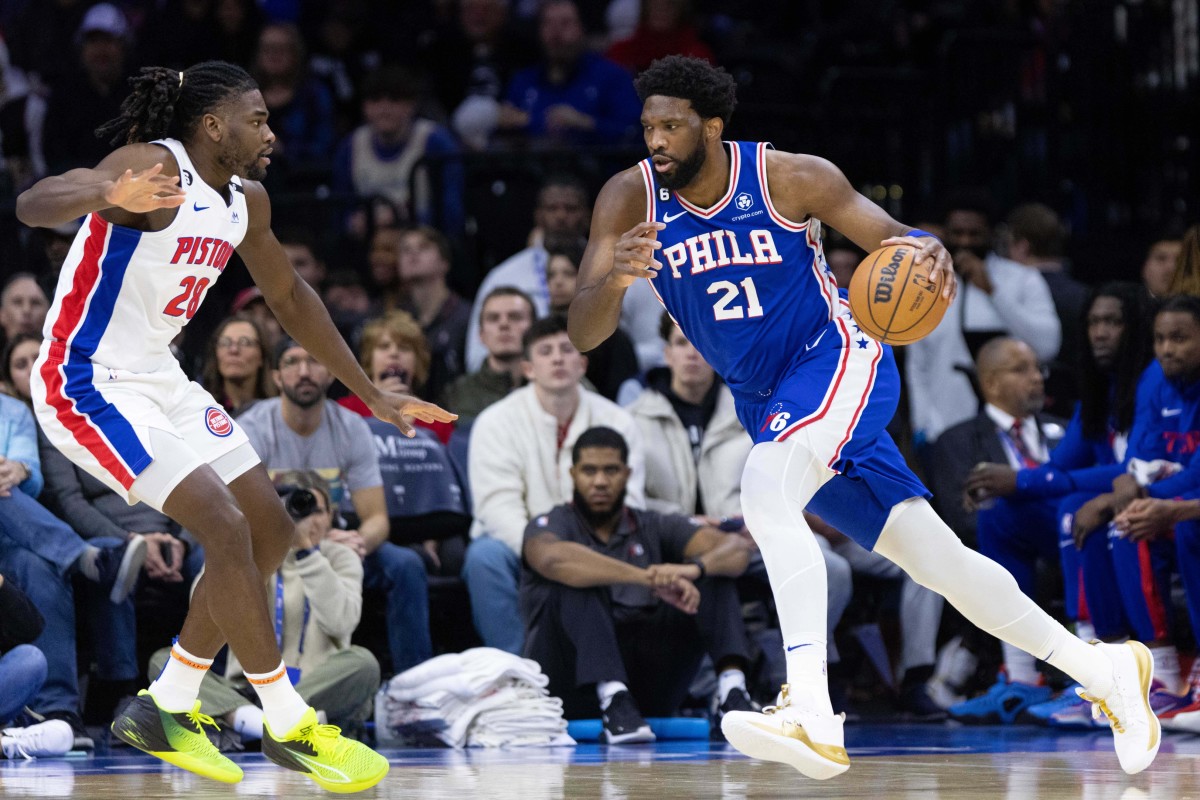 76ers Upgrade Joel Embiid’s Injury Status vs. Pistons Sports