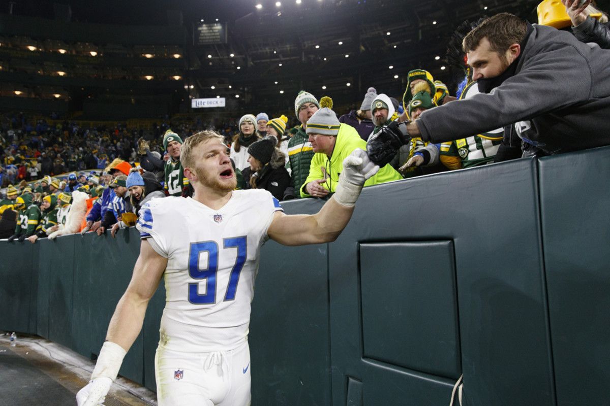 Detroit Lions defensive lineman Aidan Hutchinson