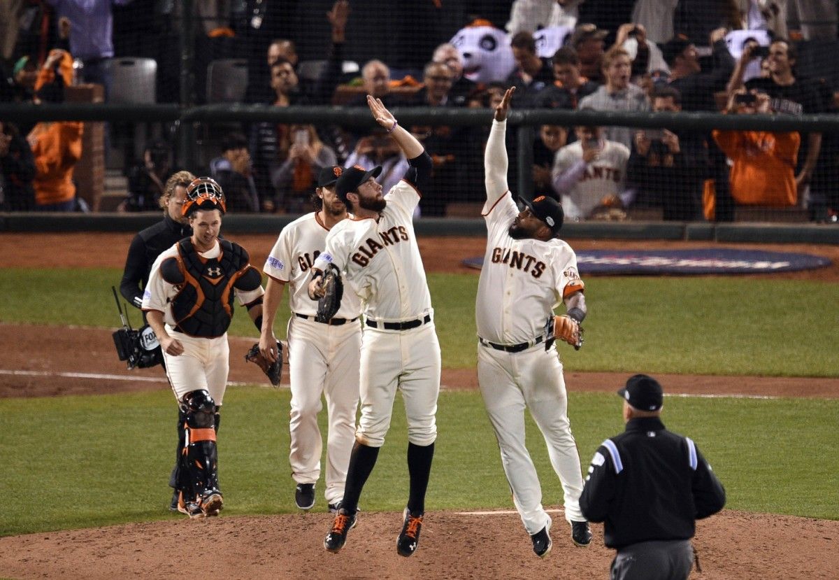 Belt won two World Series rings with the San Francisco Giants.