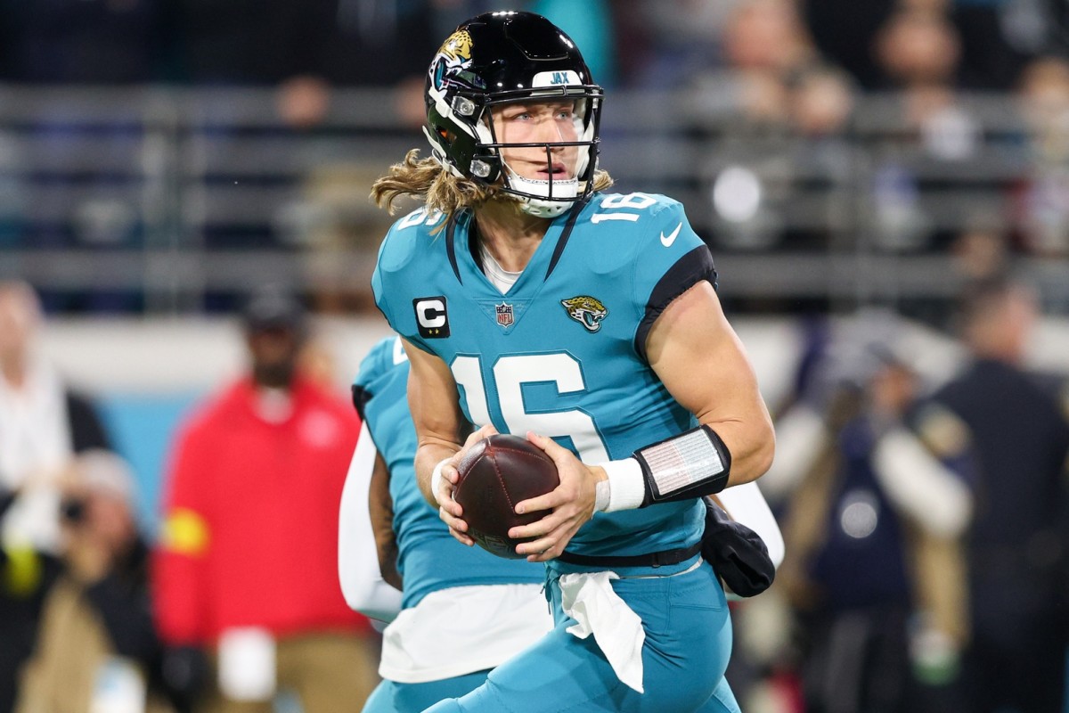 Jaguars quarterback Trevor Lawrence led Jacksonville to five consecutive wins to close out the season, including a win over the Titans in the season finale for the AFC South title.