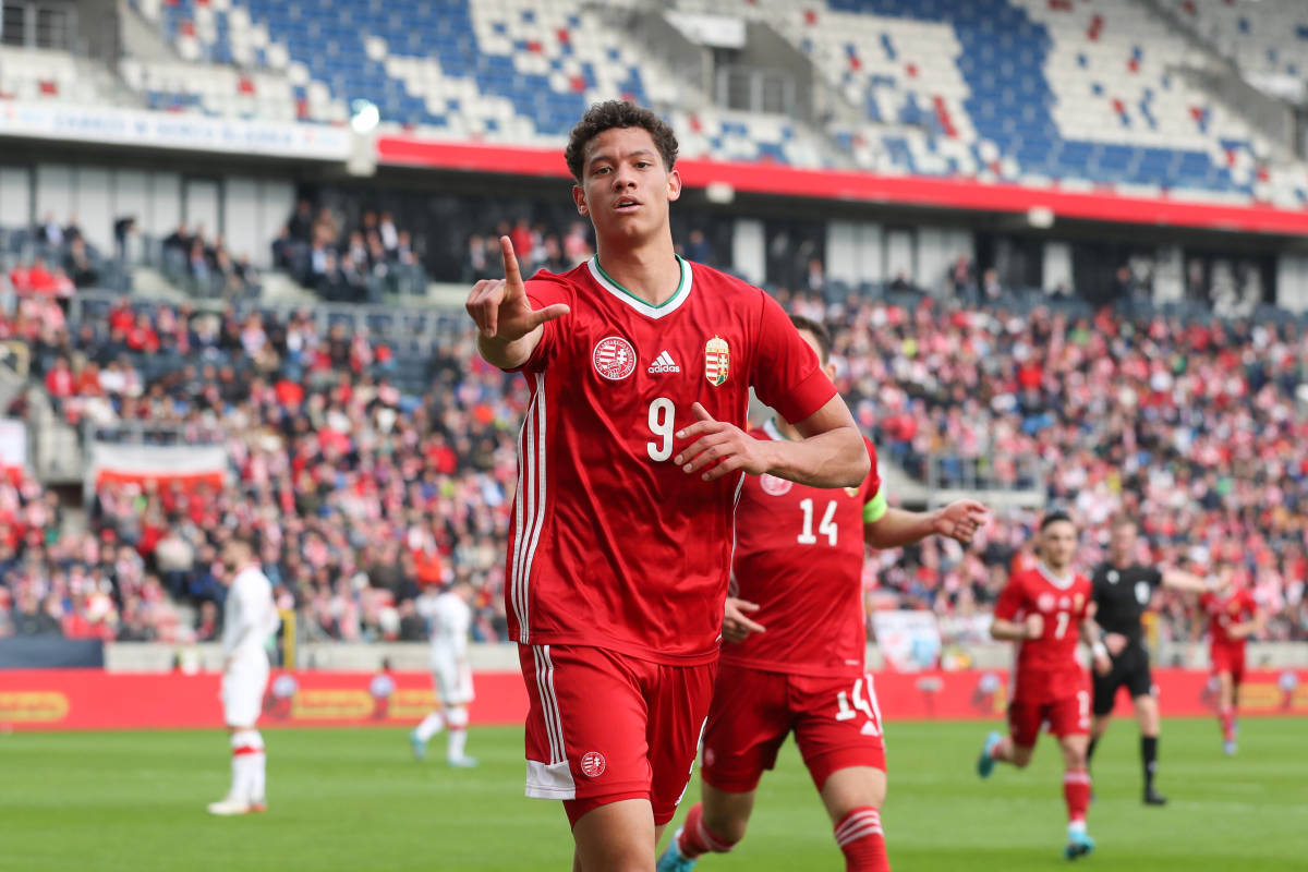 Nemeth in action for Hungary U21s. 