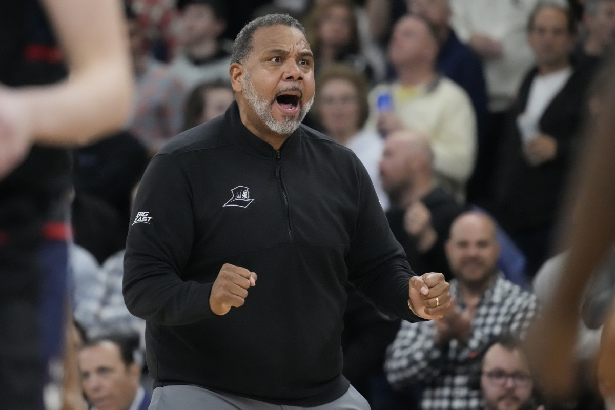 Providence Friars head coach Ed Cooley during an NCAA college basketball game, Wednesday, Jan. 4, 2023, in Providence, R.I.