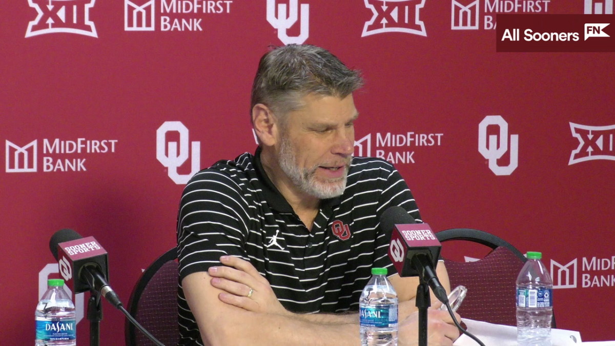 WATCH Oklahoma HC Porter Moser West Virginia Postgame Sports