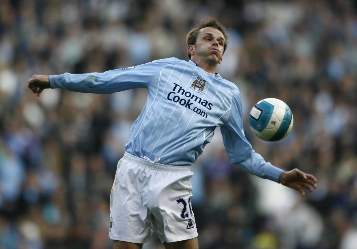 Dietmar Hamann picturing playing for Manchester City in 2007