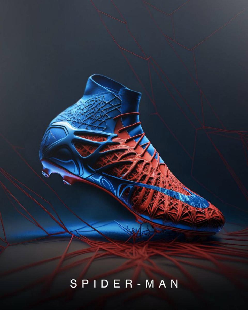 Deflector cuchara combustible Cool! Inteligencia Artificial crea zapatos de futbol entre Nike y Marvel -  Para Ganar