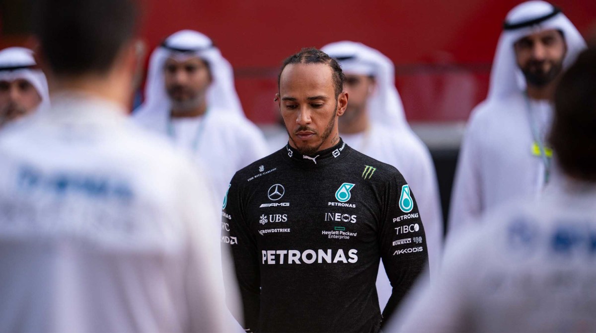 Lewis Hamilton ahead of the 2022 Abu Dhabi Grand Prix