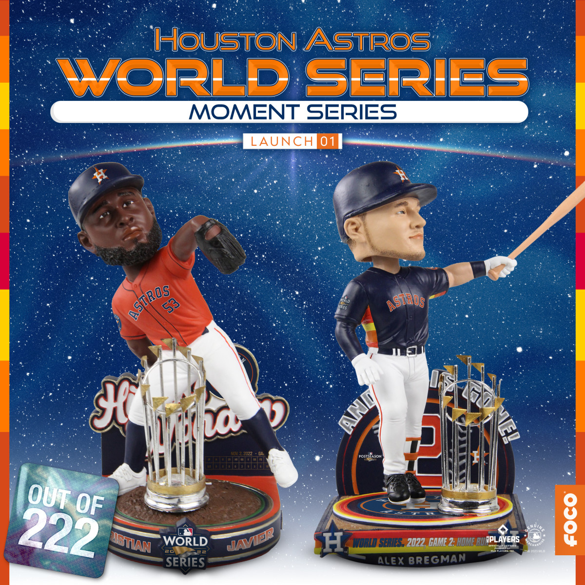 FOCO USA Launches New Houston Astros World Series Moments Bobbleheads
