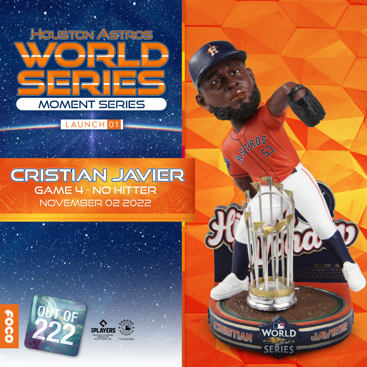 Houston Astros World Series Moments Christian Javier No Hitter