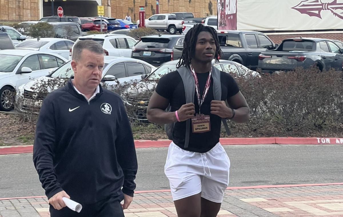 Top100 LB Edwin Spillman meets coaching staff in first trip to Florida