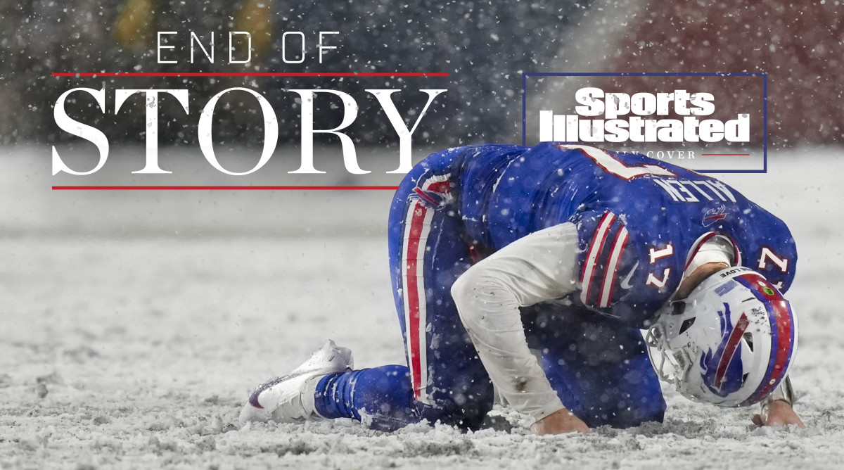 Josh Allen crumbled on the snowy field during a loss to the Bengals