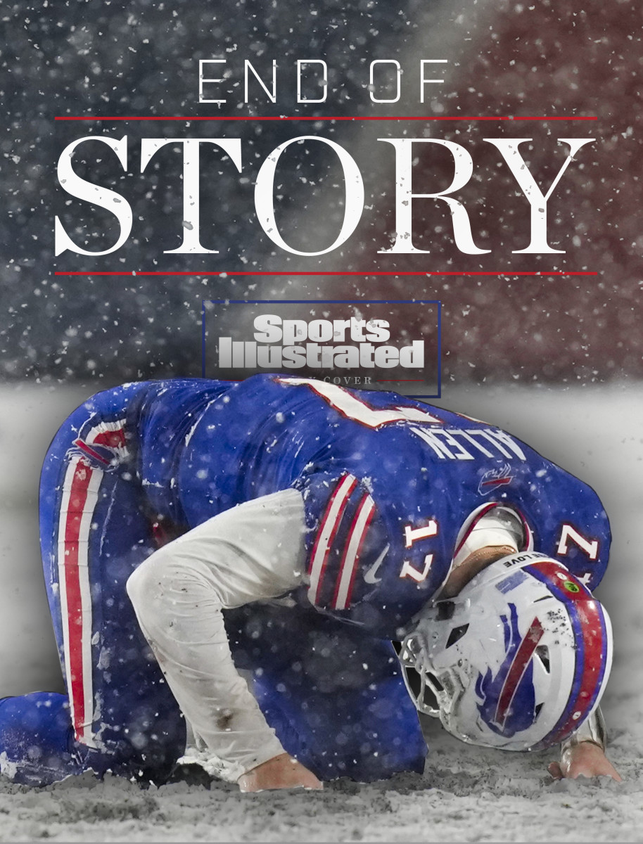 Josh Allen crumbled on the snowy field during a loss to the Bengals