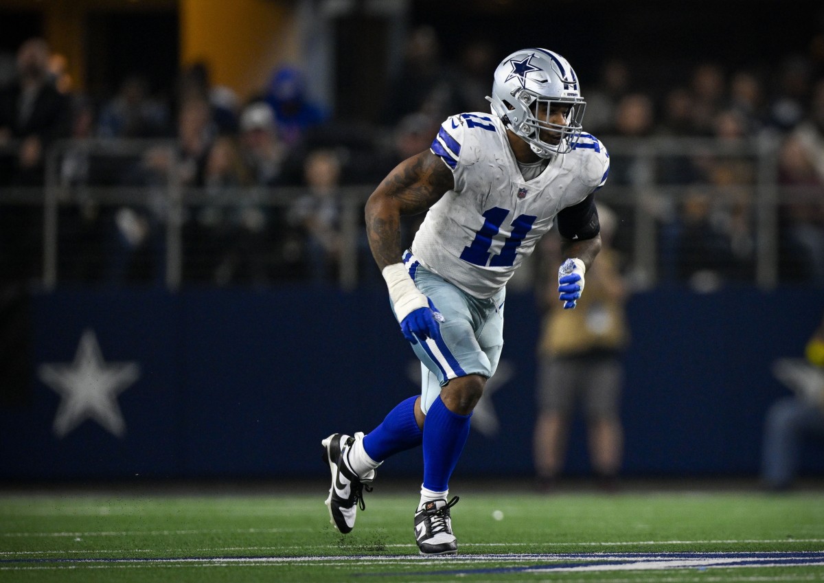 Dallas Cowboys linebacker Micah Parsons (11) in action against the Philadelphia Eagles. Mandatory Credit: Jerome Miron-USA TODAY Sports