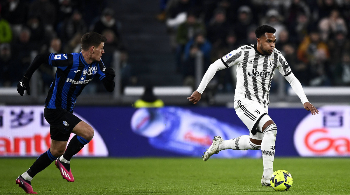 Weston McKennie playing for Juventus.