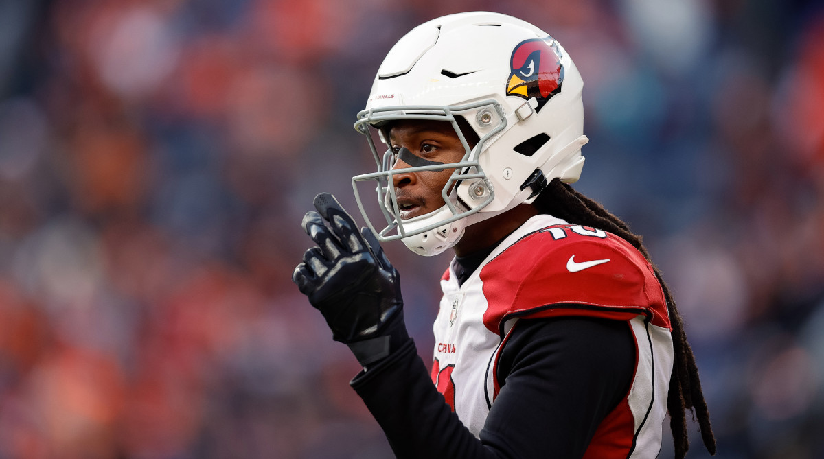 Cardinals receiver DeAndre Hopkins looks on during a game vs. the Broncos.
