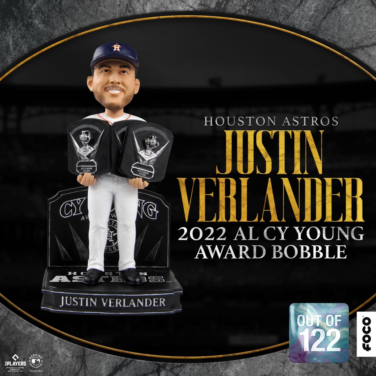 Justin Verlander Houston Astros 2022 Cy Young Bobblehead