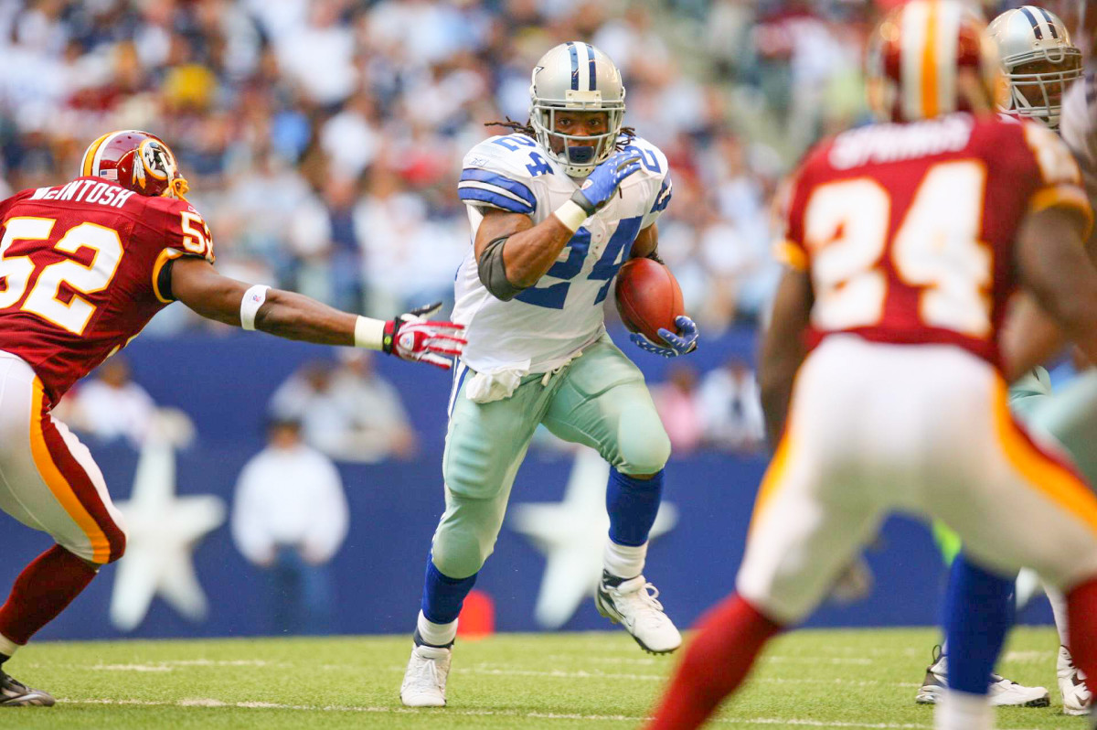 Among the young and dead: Barber, who led the Cowboys in rushing three times in the 2000s.