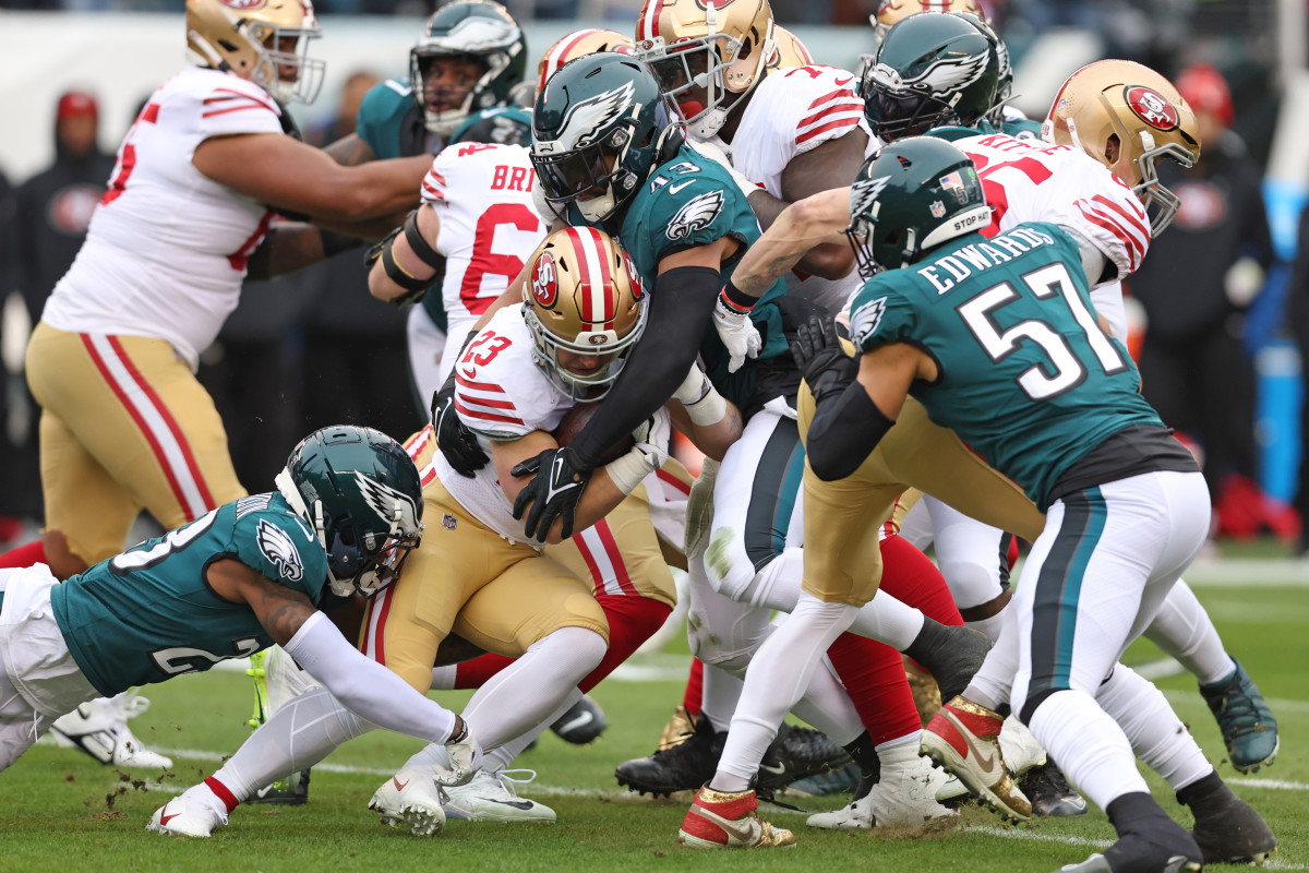 Photos from San Francisco 49ers ousted from playoffs after Purdy injury,  31-7 loss to Philadelphia Eagles
