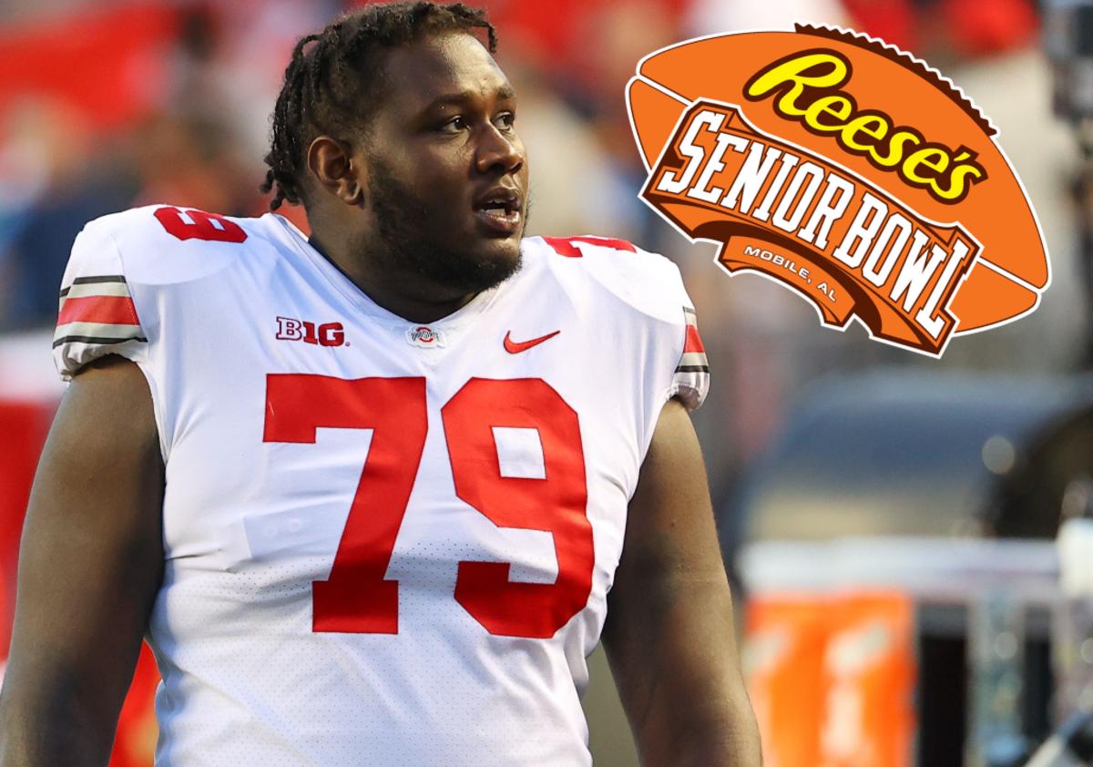 NFL Draft Ohio State Dawand Jones Proving at Senior Bowl He's a Round