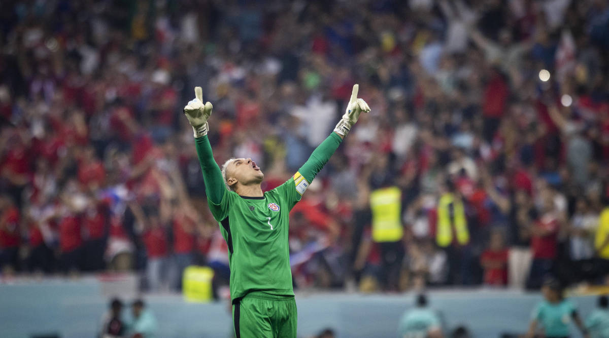 Costa Rica goalkeeper Keylor Navas pictured at the 2022 World Cup