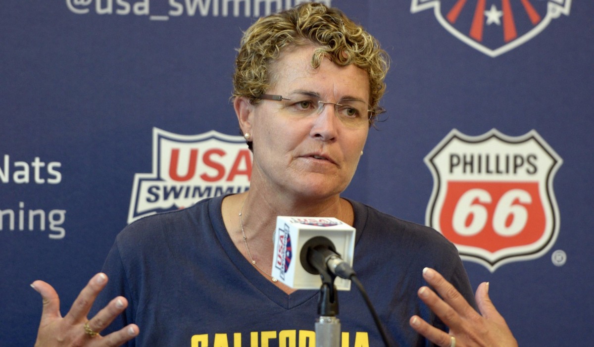 Former Cal women's swim coach Teri McKeever