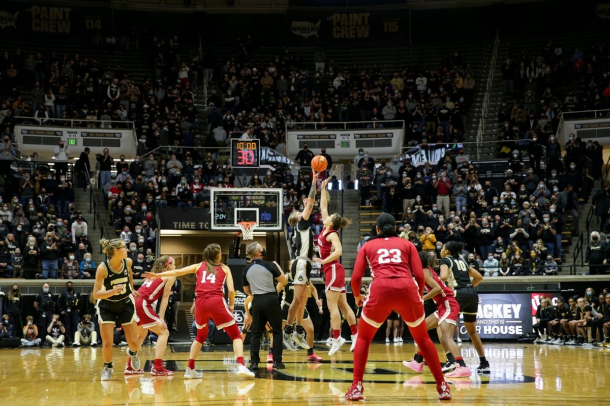 Indiana women's basketball versus Purdue
