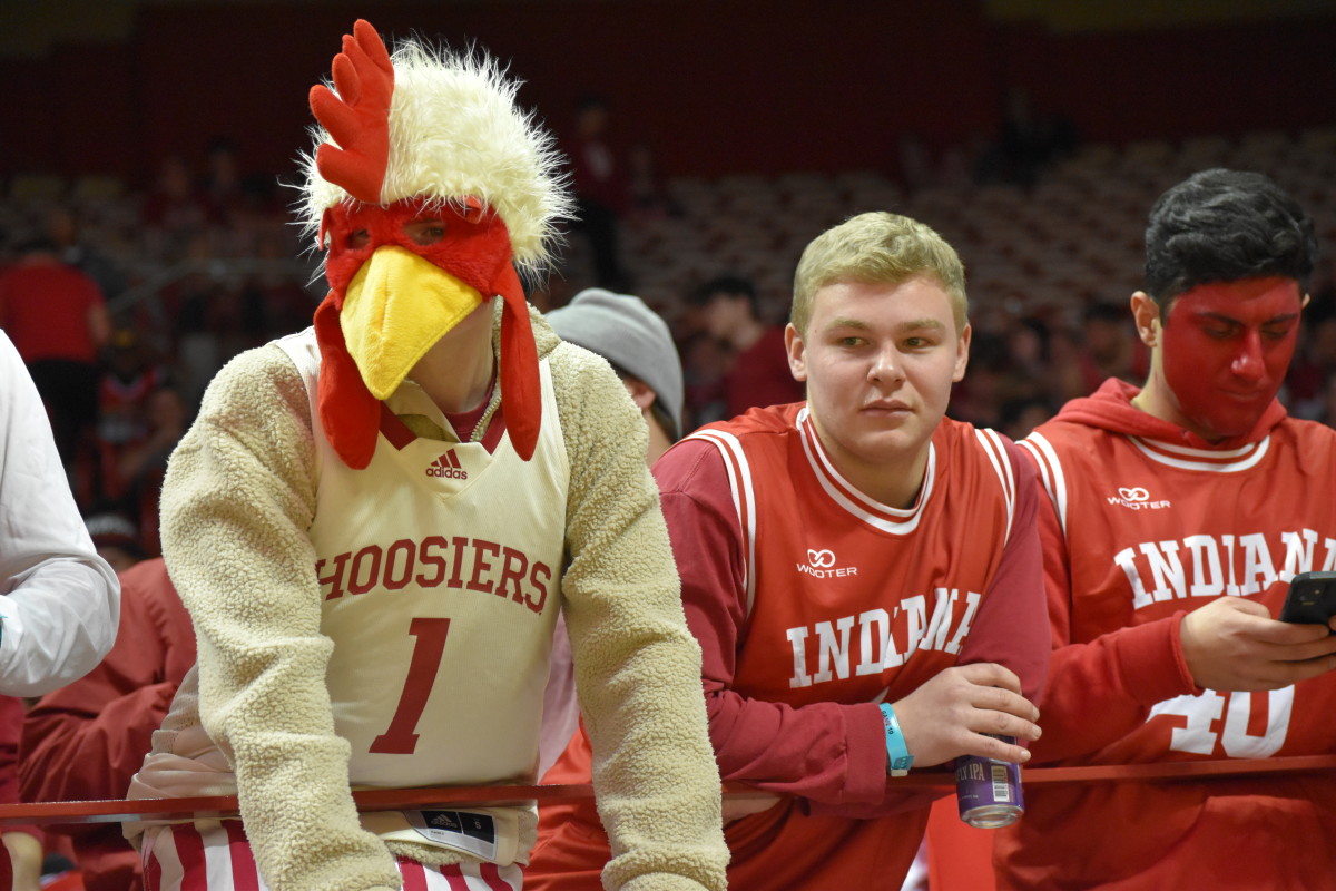 Indiana students showed up early donning their best spirit wear to root on the Hoosiers vs. the Boilermakers in Bloomington.