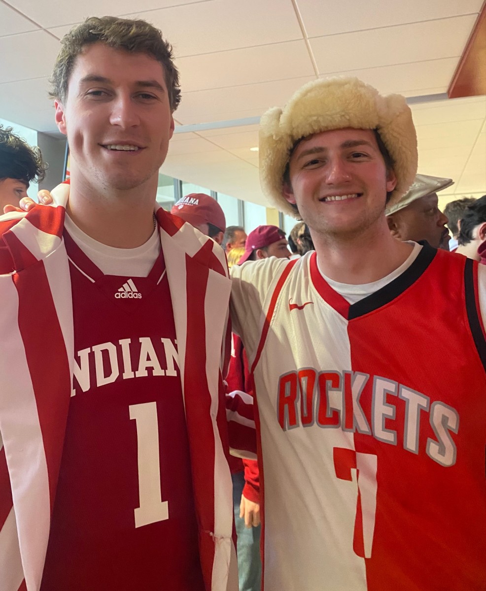 Fans buzzed with excitement during the half as Indiana led by 15 points.