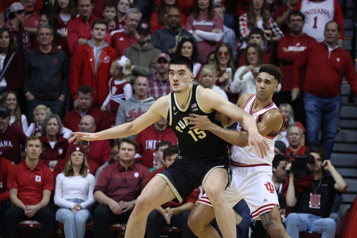 zach edey post up versus tjd