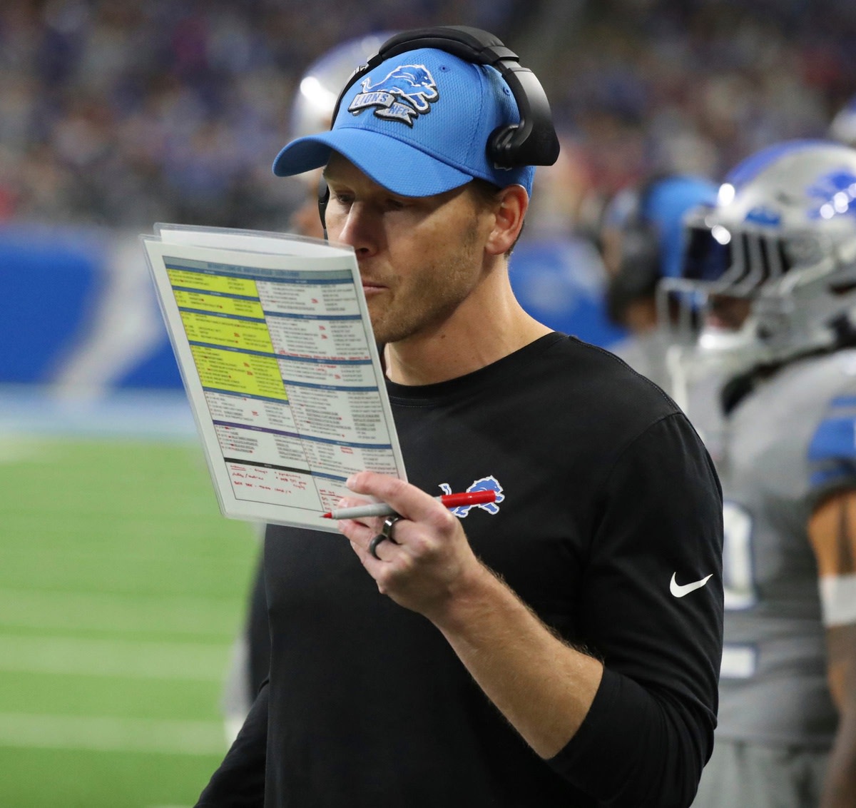 Lions offensive coordinator Ben Johnson