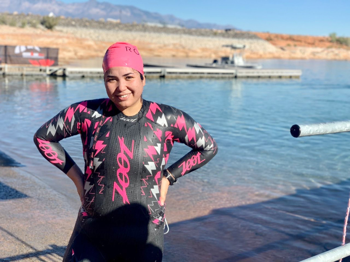 Faye remembers the first time Rezaie tried swimming: She was “scared of the water. We were holding hands, counting to three and going under.” In October, in Utah, Rezaie showed no such fear.