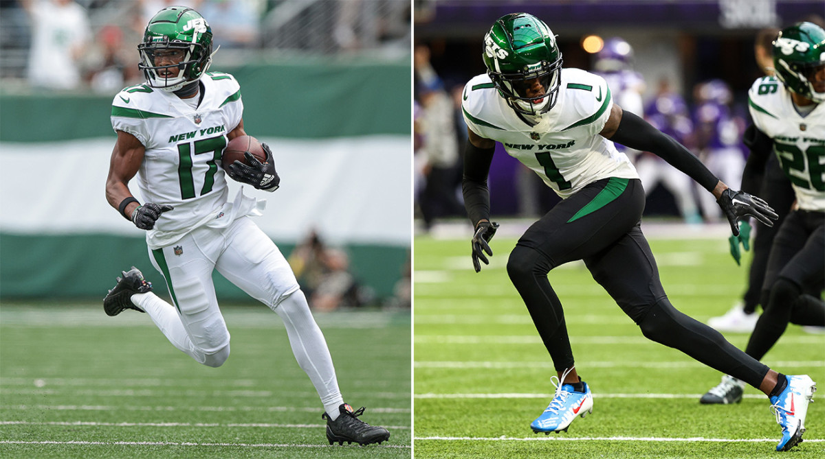 Jets rookies Garrett Wilson and Sauce Gardner both moved up in Sports Illustrated re-draft of the 2022 NFL draft.
