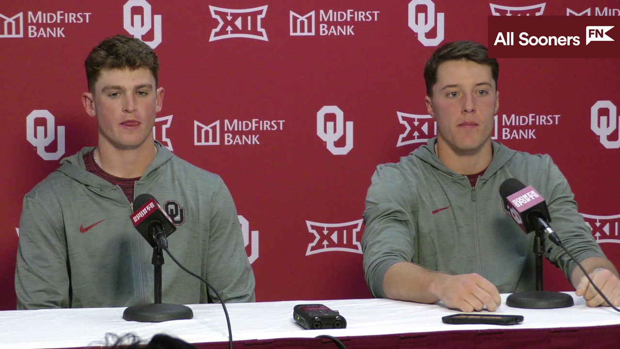 WATCH Oklahoma INF Jackson Nicklaus & INF/C Wallace Clark Press