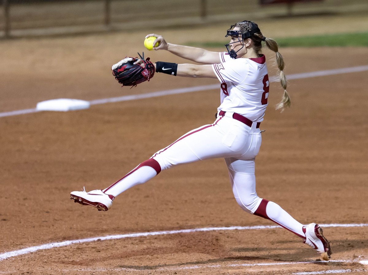Oklahoma transfer Alex Storako's first experience pitching at Marita Hynes Field was during last fall's Battle Series